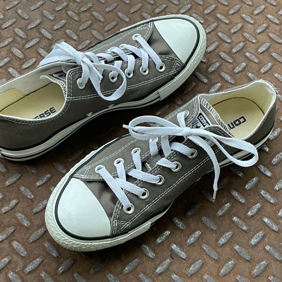 Converse All Star Shoes Lace Up GrayWhite Unisex Sneaker Size 8Men 10Women - Picture 10 of 12